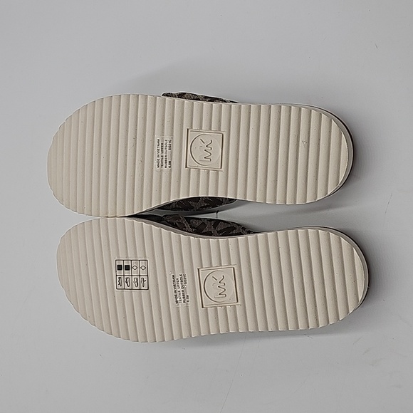 New MICHAEL Michael Kors Josie Sport Bottom Slides in Brown Logo Size 6.5, - Picture 10 of 13